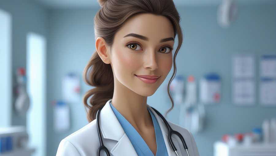 Female Doctor With Medical Background - Royalty Free Medical Background Image | Pngmagic Free Download Female Doctor With Medical Background - High Quality Medical Background Background