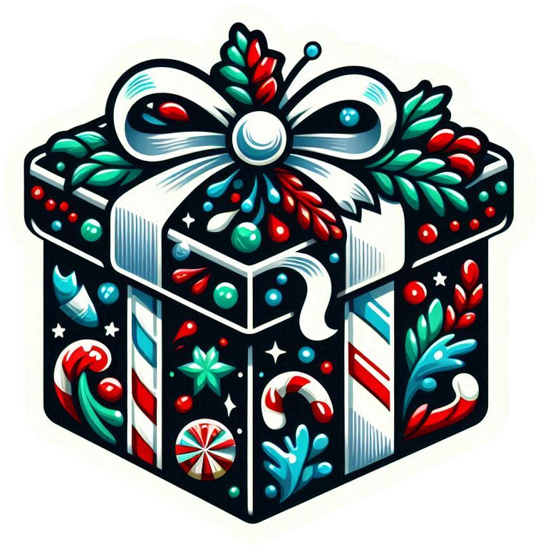 Festive Christmas Gift Box For Holiday Party Favors - Royalty Free Gift Box Image | Pngmagic Free Download Festive Christmas Gift Box For Holiday Party Favors - High Quality Gift Box PNG Image