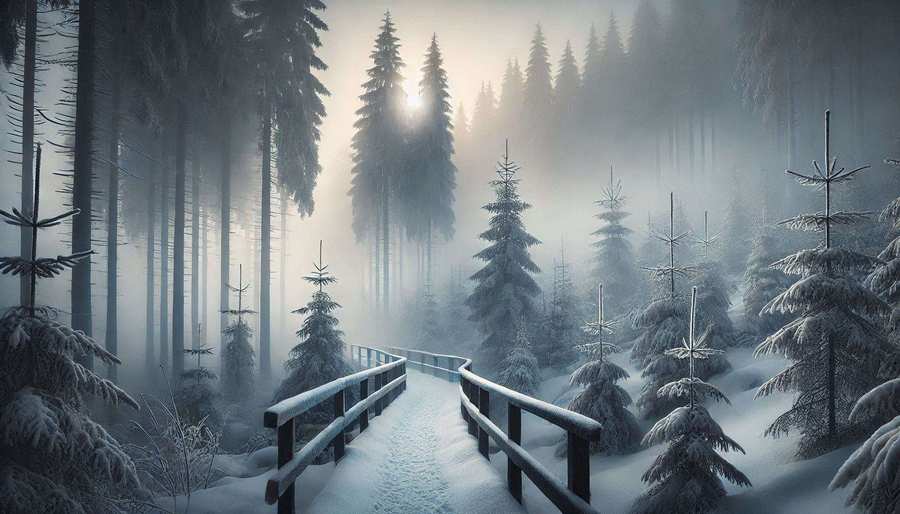 Foggy Winter Mornings Wallpapers For Desktops - Royalty Free Winter Wallpaper Image | Pngmagic Free Download Foggy Winter Mornings Wallpapers For Desktops - High Quality Winter Wallpaper Background