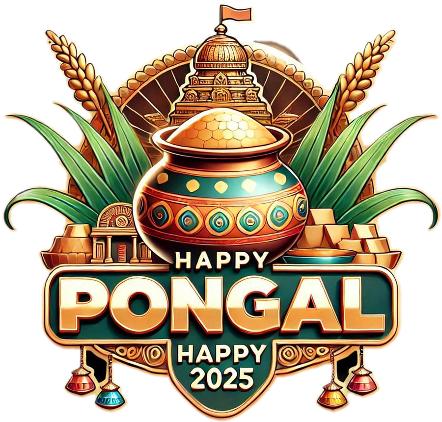Free Happy Pongal 2025 Png Clipart - Royalty Free Happy Pongal 2025 Png Image | Pngmagic Free Download Free Happy Pongal 2025 Png Clipart - High Quality Happy Pongal 2025 Png PNG Image