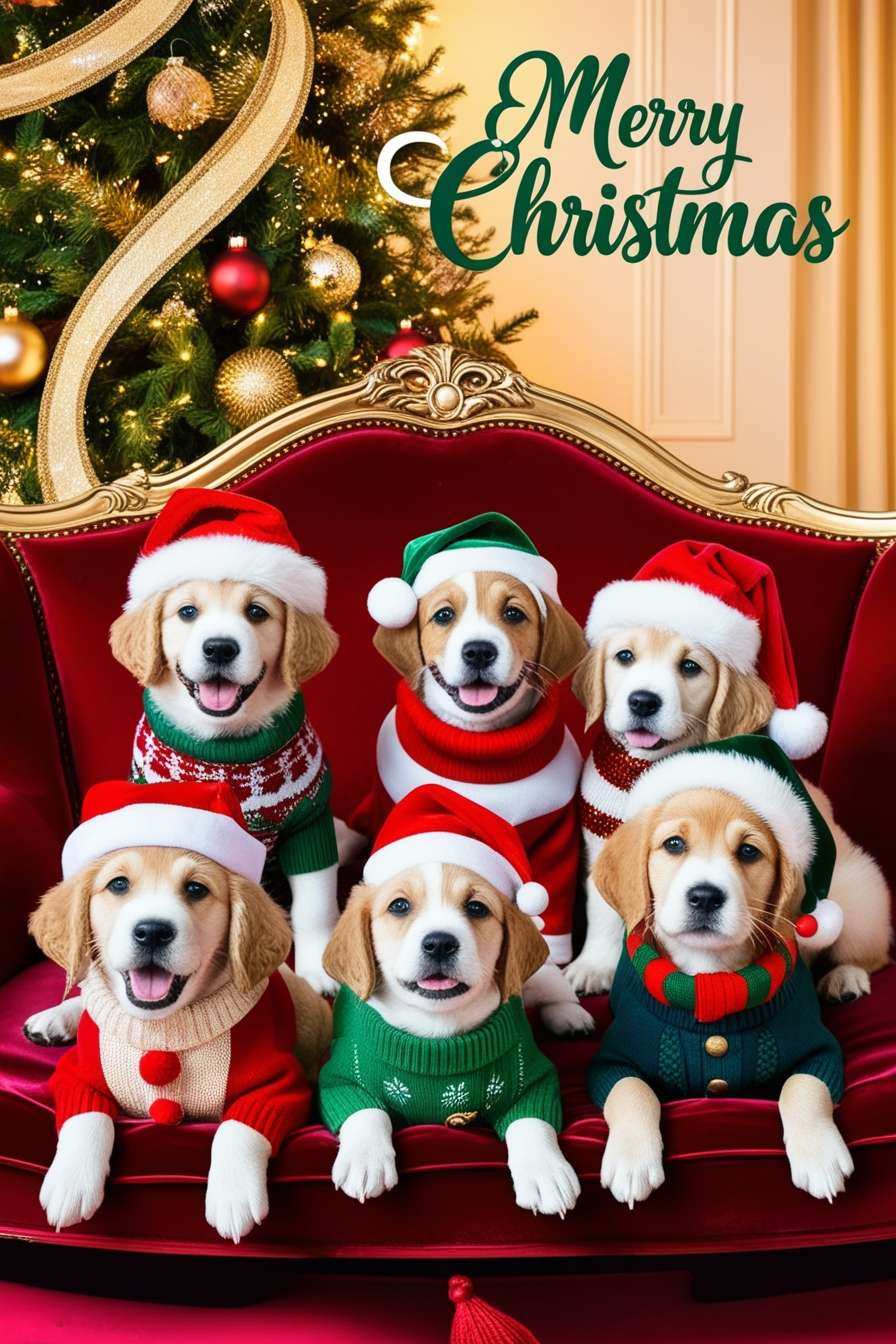 Free Merry Christmas Dog Image For Greeting Cards - Royalty Free Merry Christmas Dog Image Image | Pngmagic Free Download Free Merry Christmas Dog Image For Greeting Cards - High Quality Merry Christmas Dog Image Background