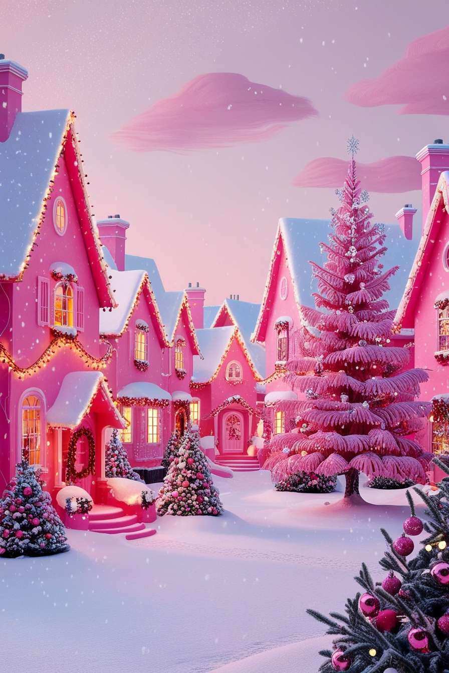 Free Pink Christmas Wallpaper For Mobile Devices - Royalty Free Pink Christmas Wallpaper Image | Pngmagic Free Download Free Pink Christmas Wallpaper For Mobile Devices - High Quality Pink Christmas Wallpaper Background