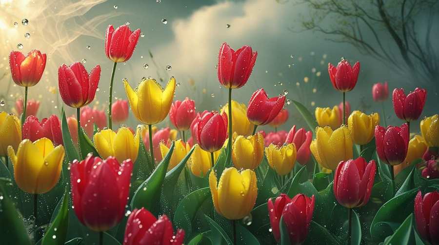Free Tulip Flower Wallpaper Images For Computers - Royalty Free Wallpaper Image Of Flowers Image | Pngmagic Free Download Free Tulip Flower Wallpaper Images For Computers - High Quality Wallpaper Image Of Flowers Background
