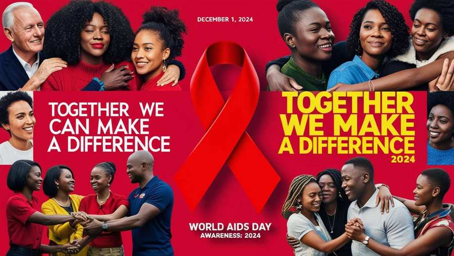 Free World Aids Day Awareness Poster 2024 - Royalty Free World AIDS Day Image | Pngmagic Free Download Free World Aids Day Awareness Poster 2024 - High Quality World AIDS Day Background