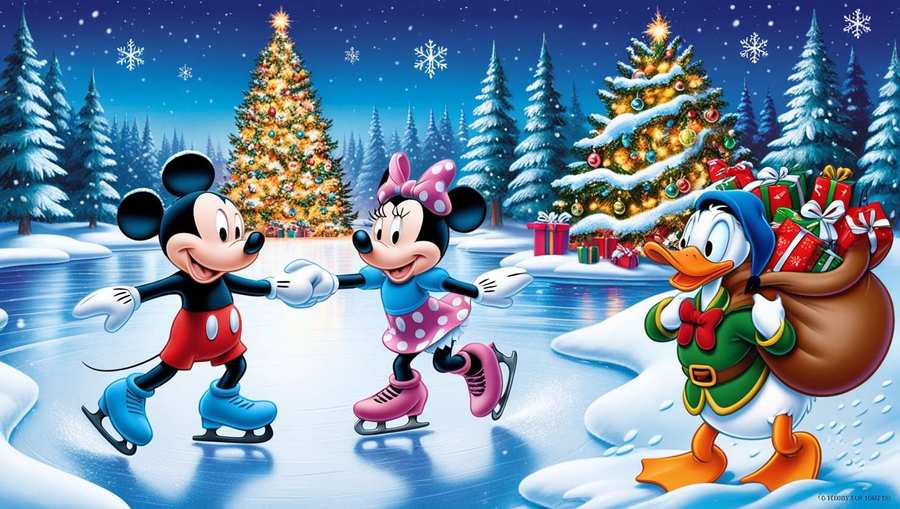 Frozen-themed Disney Christmas Wallpaper In 4k - Royalty Free Disney Christmas Wallpaper Image | Pngmagic Free Download Frozen-themed Disney Christmas Wallpaper In 4k - High Quality Disney Christmas Wallpaper Background