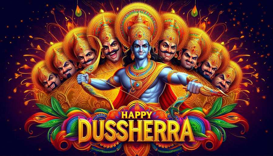Free Download Fun Happy Dussehra Gifs For Social Media Sharing - High Quality Happy Dussehra Background