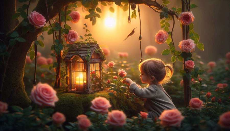 Garden Park With Rose Flowers And Children Playing - Royalty Free Small Kids Playing Garden Park Parents Image | Pngmagic Free Download Garden Park With Rose Flowers And Children Playing - High Quality Small Kids Playing Garden Park Parents Background
