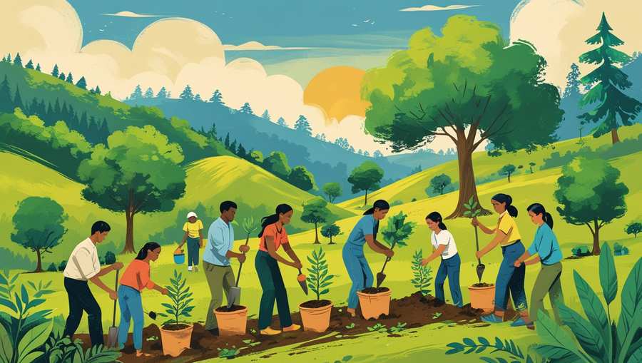 Global Efforts In Forest Restoration And Tree Planting - Royalty Free World Forest Day Image | Pngmagic Free Download Global Efforts In Forest Restoration And Tree Planting - High Quality World Forest Day Background