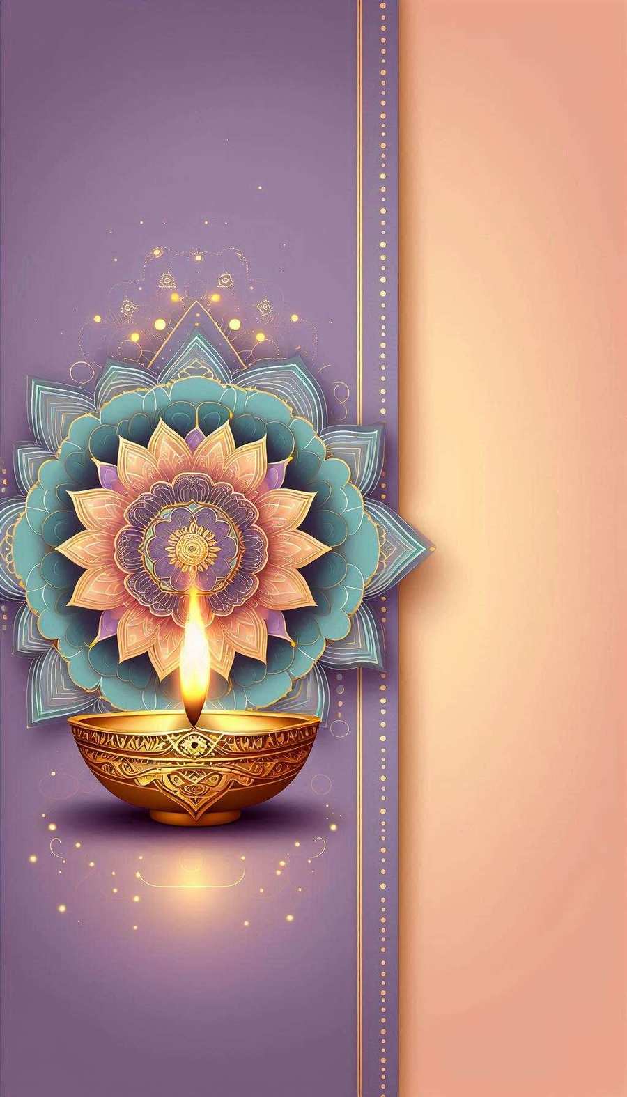 Free Download Glowing Diwali Lights Backgrounds For Wallpapers - High Quality Diwali Background Background