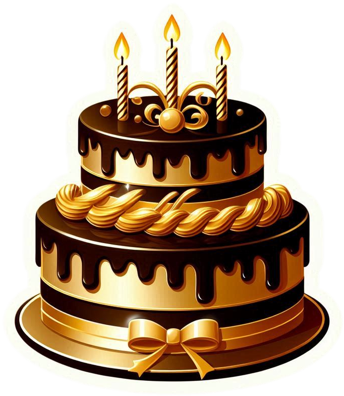 Gold Birthday Cake Png Download - Royalty Free Birthday Cake Image | Pngmagic Free Download Gold Birthday Cake Png Download - High Quality Birthday Cake PNG Image
