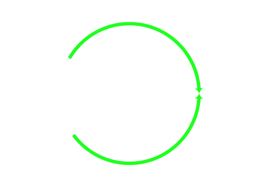 Green Circle png With Two Aero