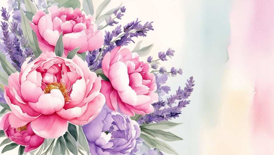 Hand-painted Watercolor Flower Wallpaper Art - Royalty Free Watercolor Flower Image | Pngmagic Free Download Hand-painted Watercolor Flower Wallpaper Art - High Quality Watercolor Flower Background