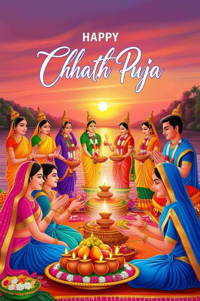 Happy Chhath Puja Celebration Images For Friends - Royalty Free Happy Chhath Puja Image | Pngmagic Free Download Happy Chhath Puja Celebration Images For Friends - High Quality Happy Chhath Puja Background