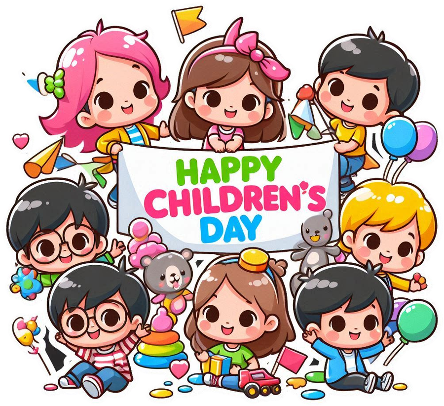 Happy Childrens Day Png For Greeting Cards - Royalty Free Childrens Day Image | Pngmagic Free Download Happy Childrens Day Png For Greeting Cards - High Quality Childrens Day PNG Image