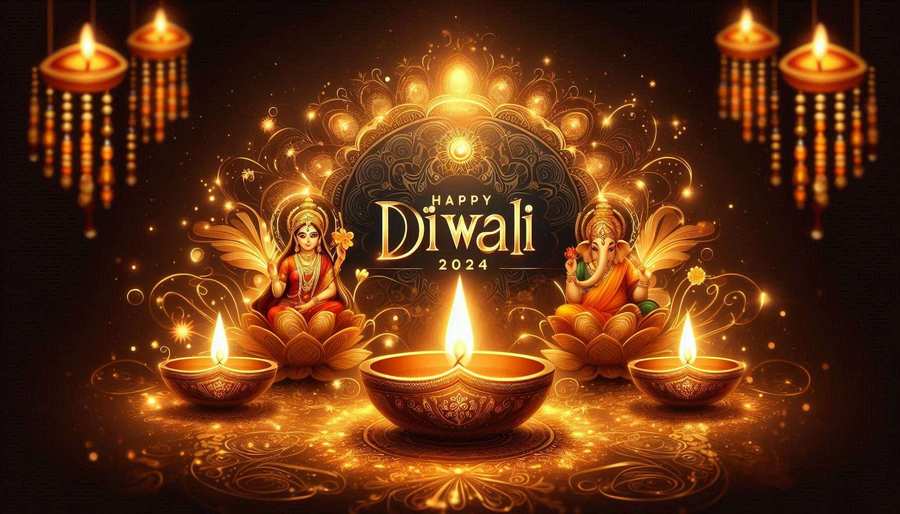 Happy Diwali 2024 Images With Lakshmi And Ganesh Icons - Royalty Free Happy Diwali Image | Pngmagic Free Download Happy Diwali 2024 Images With Lakshmi And Ganesh Icons - High Quality Happy Diwali Background