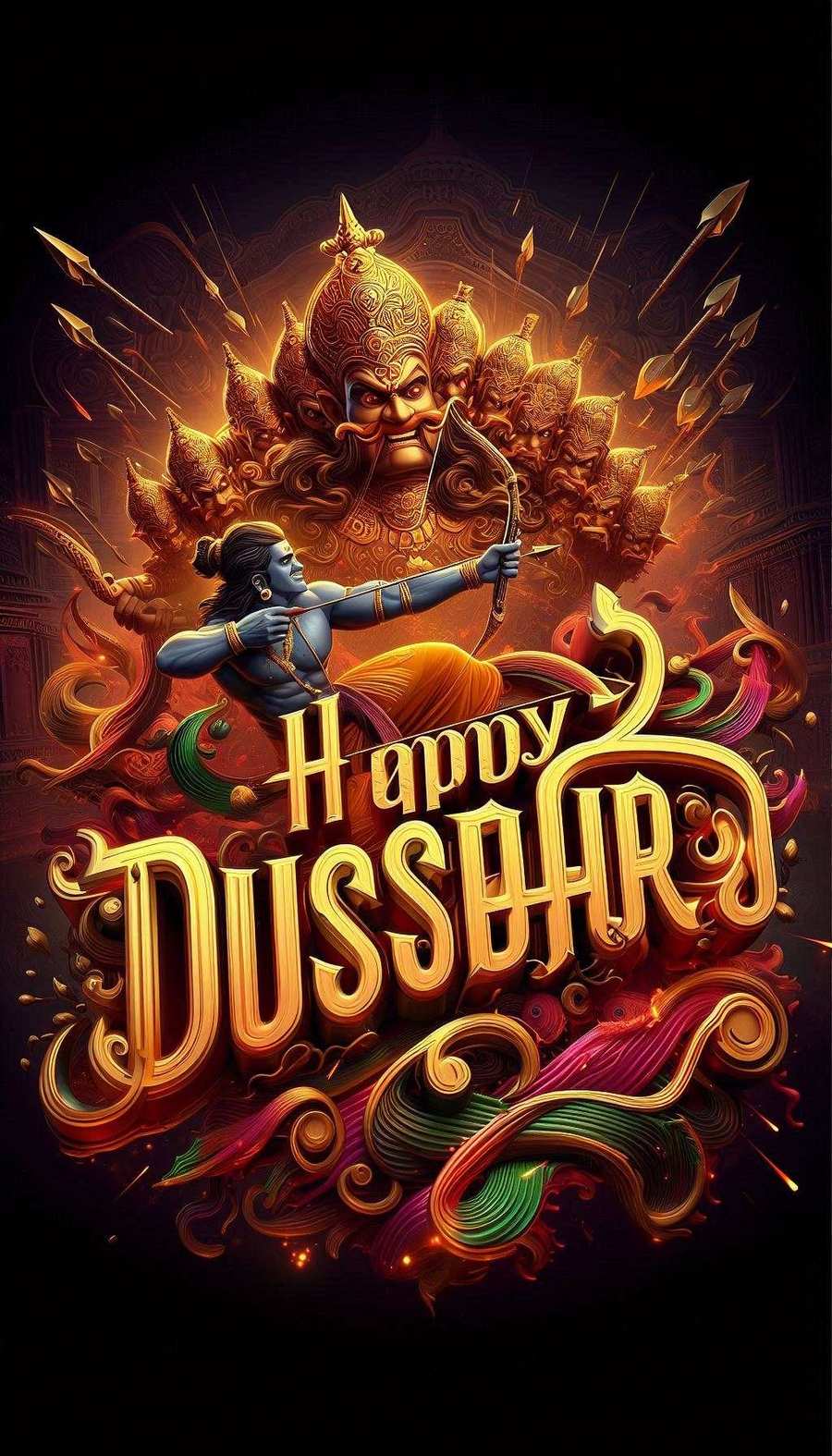 Happy Dussehra Wishes Images With Religious Symbols - Royalty Free Happy Dussehra Image | Pngmagic Free Download Happy Dussehra Wishes Images With Religious Symbols - High Quality Happy Dussehra Background