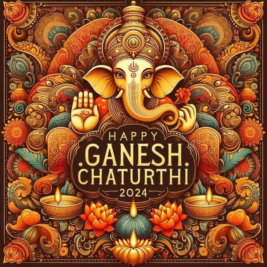 Happy Ganesh Chaturthi 2024 Traditional Pattern Images - Royalty Free Happy Ganesh Chaturthi Image | Pngmagic Free Download Happy Ganesh Chaturthi 2024 Traditional Pattern Images - High Quality Happy Ganesh Chaturthi Background