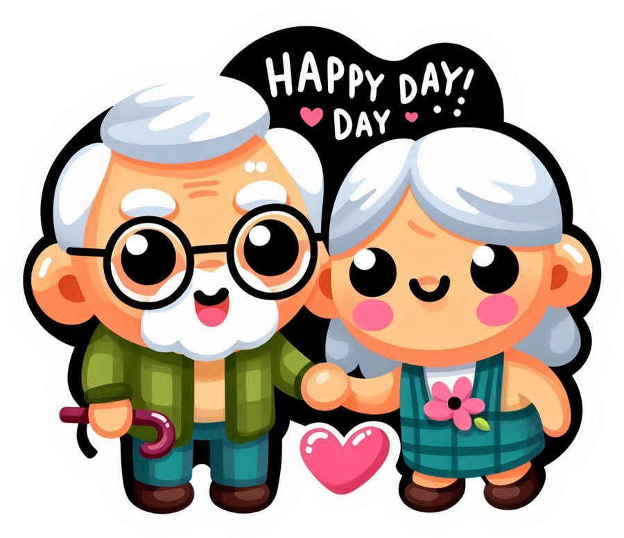 Happy Grandparents Day 2024 Wishes - Royalty Free Grandparents Day Image | Pngmagic Free Download Happy Grandparents Day 2024 Wishes - High Quality Grandparents Day PNG Image