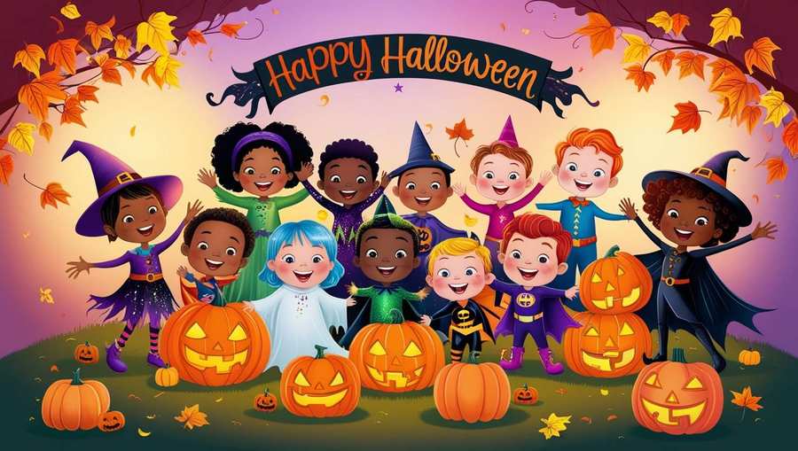 Happy Halloween 2024 Kids Wishes - Royalty Free Happy Halloween Image | Pngmagic Free Download Happy Halloween 2024 Kids Wishes - High Quality Happy Halloween Background