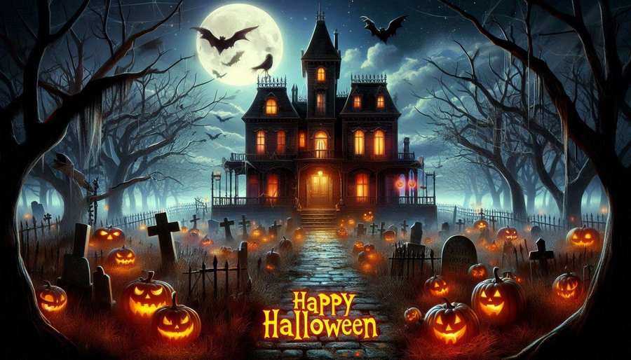 Happy Halloween Haunted House Wallpapers - Royalty Free Happy Halloween Image | Pngmagic Free Download Happy Halloween Haunted House Wallpapers - High Quality Happy Halloween Background