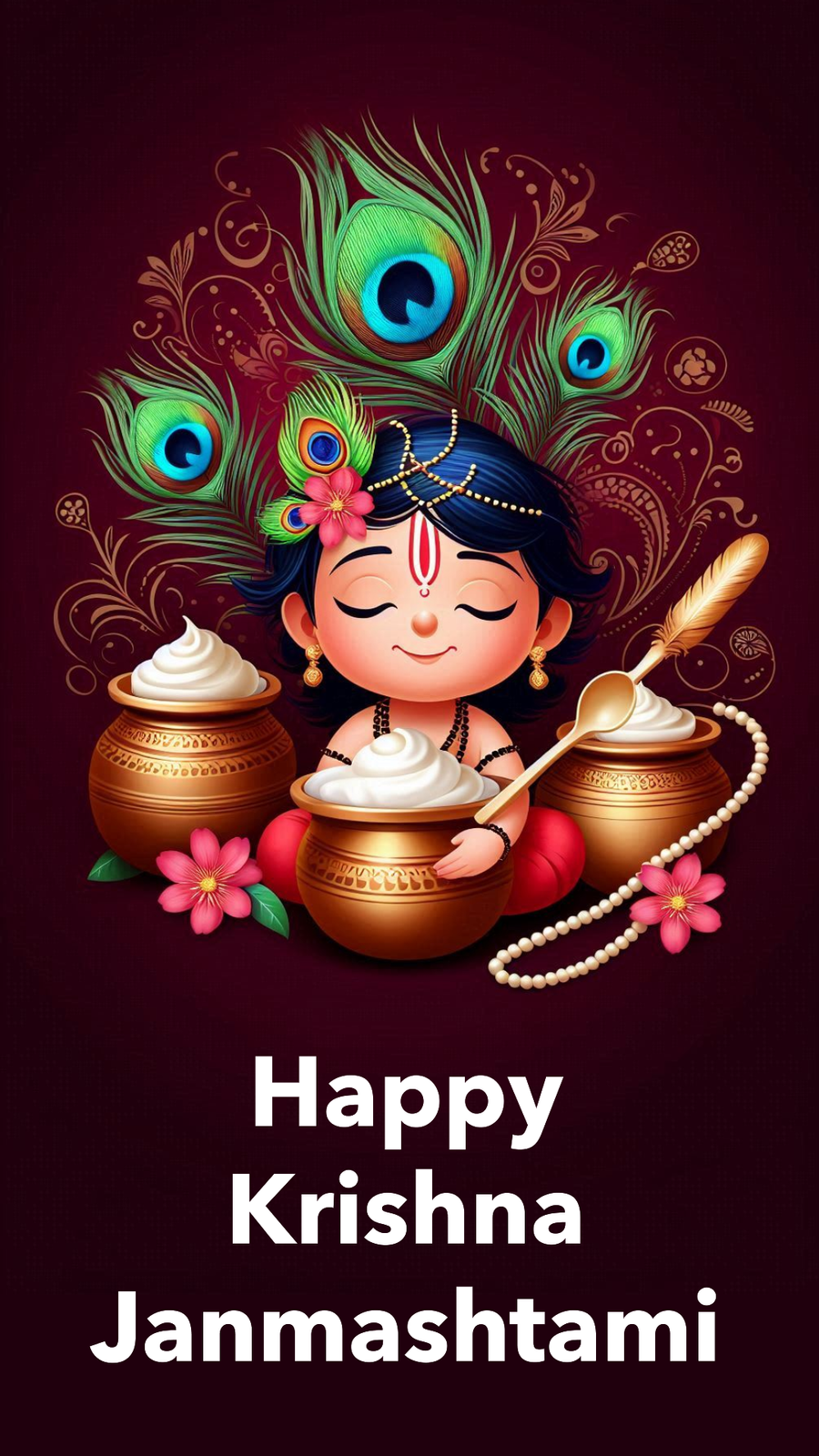 Happy Krishna Janmashtami Images Download Featuring Child Krishna Eating Makhan - Royalty Free Happy Krishna Janmashtami Image | Pngmagic Free Download Happy Krishna Janmashtami Images Download Featuring Child Krishna Eating Makhan - High Quality Happy Krishna Janmashtami Background