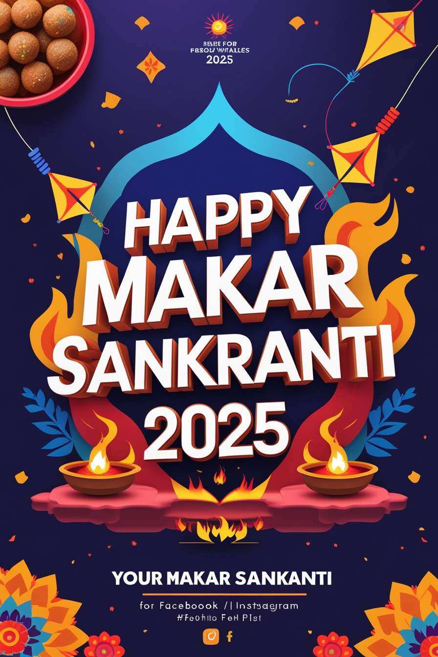 Happy Makar Sankranti 2025 Social Media Post Templates - Royalty Free Happy Makar Sankranti 2025 Image | Pngmagic Free Download Happy Makar Sankranti 2025 Social Media Post Templates - High Quality Happy Makar Sankranti 2025 Background