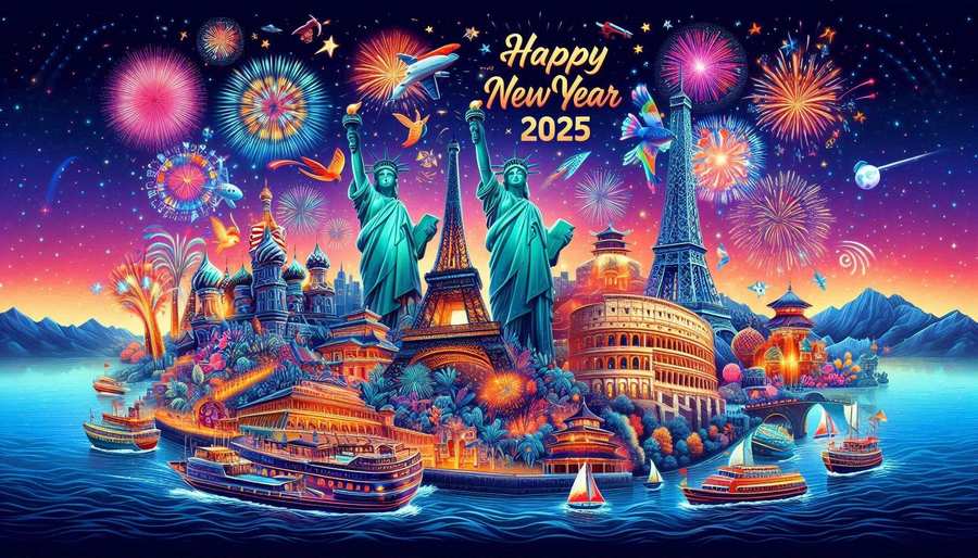 Happy New Year 2025 Travel-themed Wallpapers - Royalty Free Happy New Year 2025 Image | Pngmagic Free Download Happy New Year 2025 Travel-themed Wallpapers - High Quality Happy New Year 2025 Background