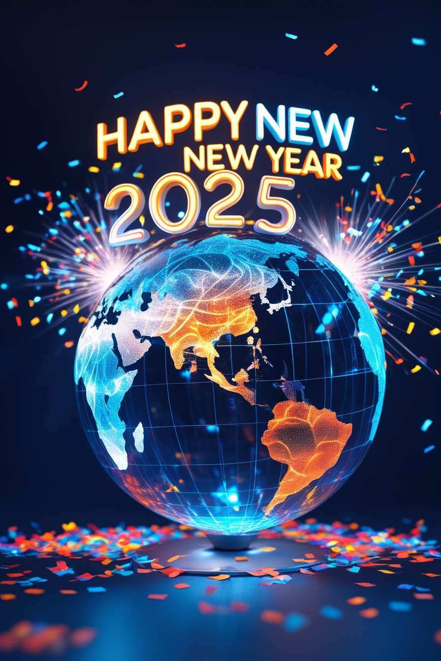 Happy New Year 2025 Wish With Confetti Effects - Royalty Free Happy New Year 2025 Wish Image | Pngmagic Free Download Happy New Year 2025 Wish With Confetti Effects - High Quality Happy New Year 2025 Wish Background