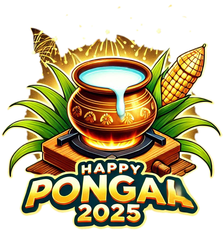 Happy Pongal 2025 Transparent Background Png - Royalty Free Happy Pongal 2025 Png Image | Pngmagic Free Download Happy Pongal 2025 Transparent Background Png - High Quality Happy Pongal 2025 Png PNG Image