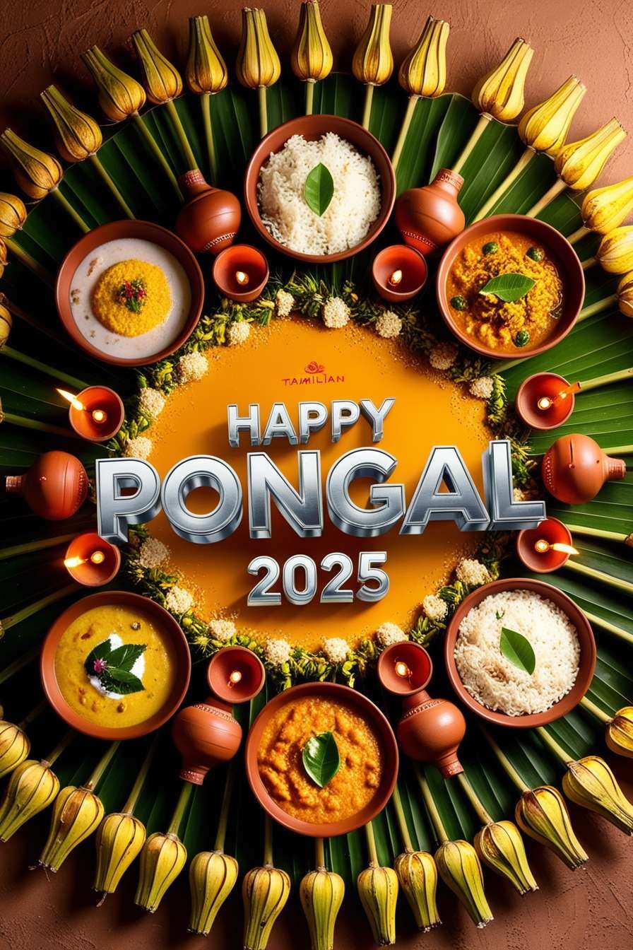 Happy Pongal Greetings 2025 In Tamil - Royalty Free Happy Pongal Greetings 2025 Image | Pngmagic Free Download Happy Pongal Greetings 2025 In Tamil - High Quality Happy Pongal Greetings 2025 Background