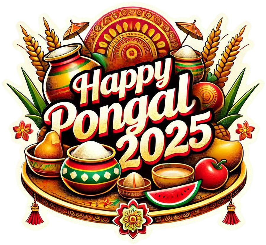 Happy Pongal Wishes Png With Colorful Text - Royalty Free Happy Pongal Holiday And Wishes PNG Image | Pngmagic Free Download Happy Pongal Wishes Png With Colorful Text - High Quality Happy Pongal Holiday And Wishes PNG PNG Image