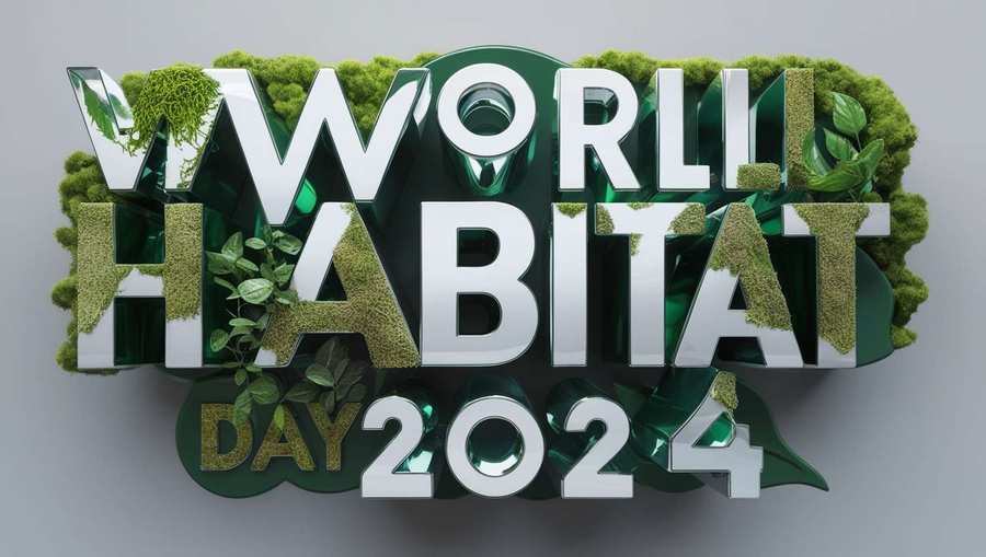 Free Download Happy World Habitat Day 2024 Creative Photo Frames - High Quality Happy World Habitat Day Background