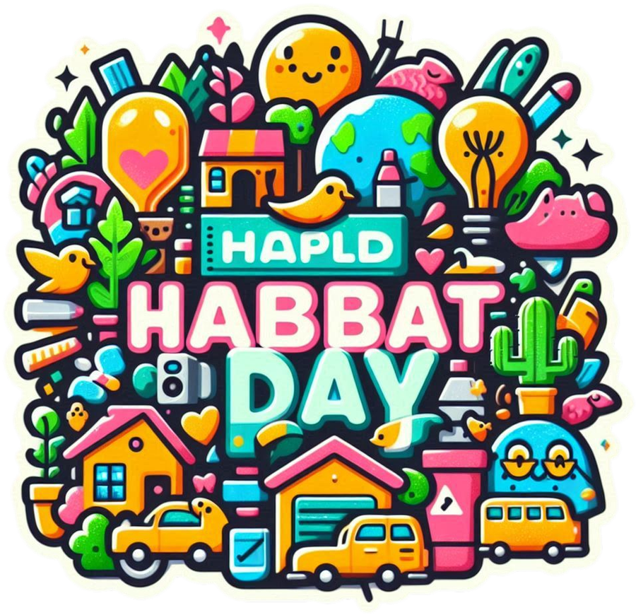 Happy World Habitat Day Png Design With Nature Elements - Royalty Free Happy World Habitat Day Image | Pngmagic Free Download Happy World Habitat Day Png Design With Nature Elements - High Quality Happy World Habitat Day PNG Image