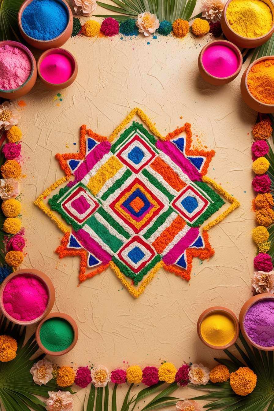 Holi Celebration Background With Rangoli Patterns - Royalty Free Holi Background Image Download | Pngmagic 2025 Free Download Holi Celebration Background With Rangoli Patterns - High Quality Holi Background Background