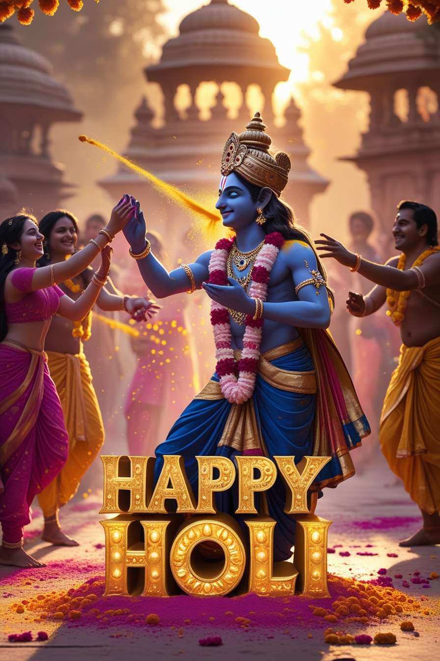 Holi Festival In Vrindavan And Mathura Pics - Royalty Free Happy Holi Image | Pngmagic Free Download Holi Festival In Vrindavan And Mathura Pics - High Quality Happy Holi Background