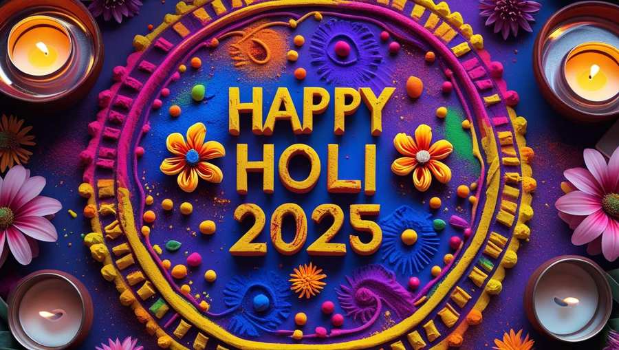 Free Download Holi Festival Youtube Thumbnail Background - High Quality Happy Holi Background
