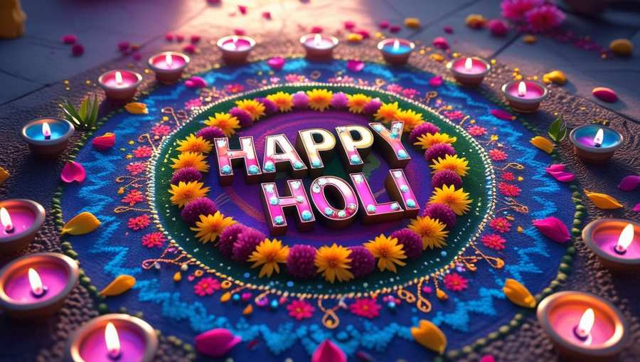 Holi Wishes Images With Hindi Quotes - Royalty Free Happy Holi Image | Pngmagic Free Download Holi Wishes Images With Hindi Quotes - High Quality Happy Holi Background