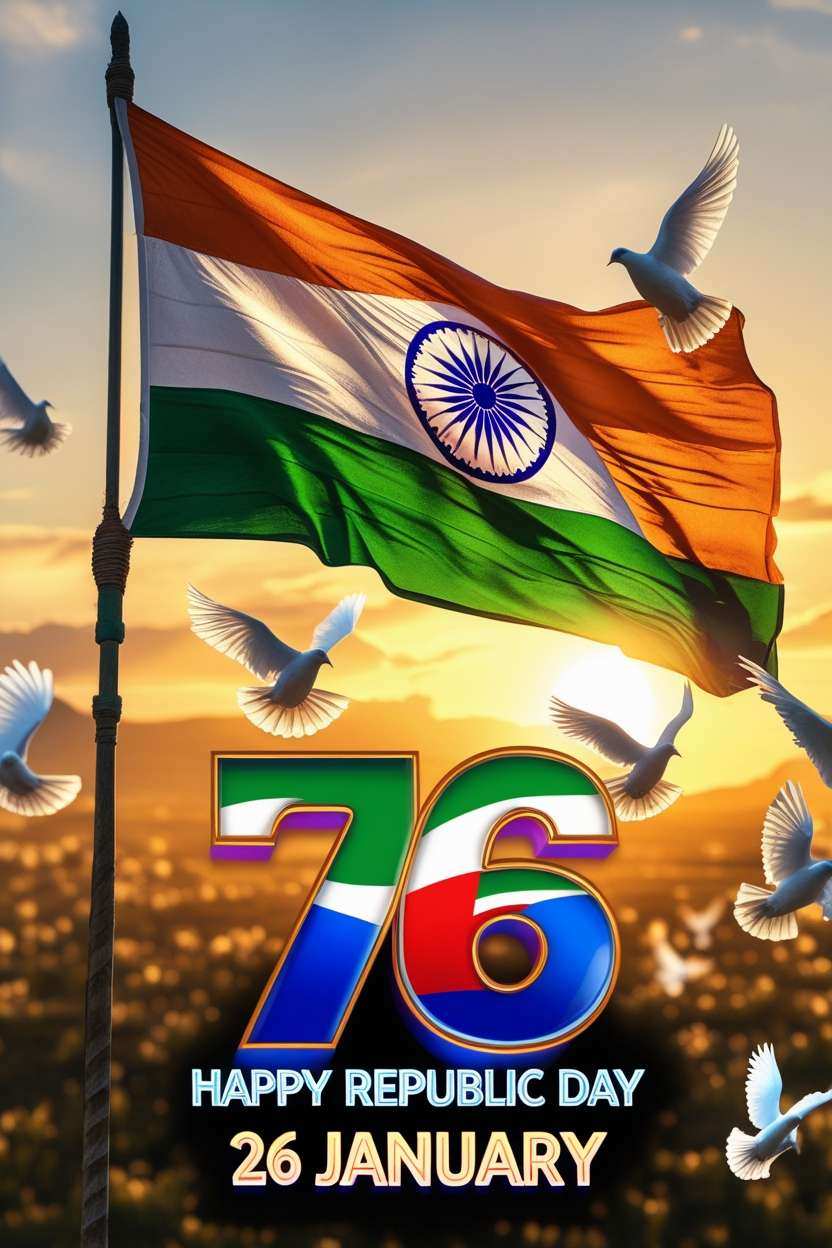 How To Celebrate 76th Republic Day Of India - Royalty Free 76th Happy Republic Day Of India 26 January Image | Pngmagic Free Download How To Celebrate 76th Republic Day Of India - High Quality 76th Happy Republic Day Of India 26 January Background