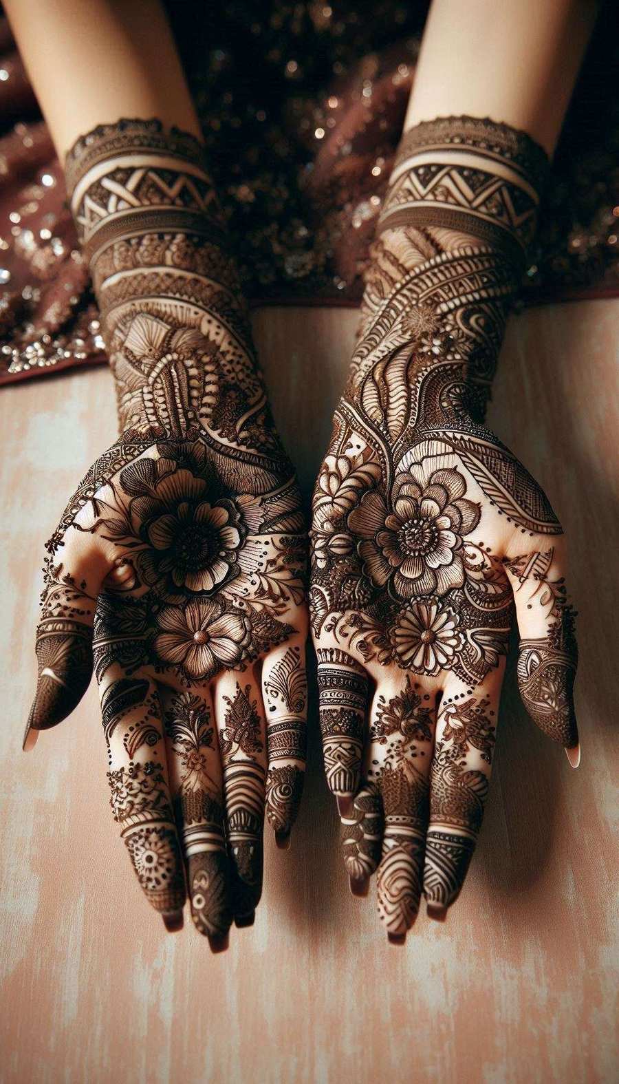 Intricate Mehndi Design For Full Hands - Royalty Free Mehndi Design Image | Pngmagic Free Download Intricate Mehndi Design For Full Hands - High Quality Mehndi Design Background