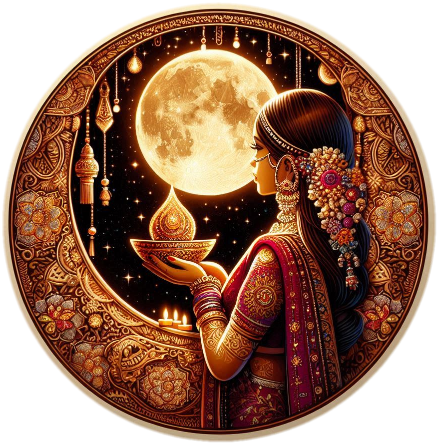 Karwa Chauth Moon Viewing Png - Royalty Free Karwa Chauth Image | Pngmagic Free Download Karwa Chauth Moon Viewing Png - High Quality Karwa Chauth PNG Image