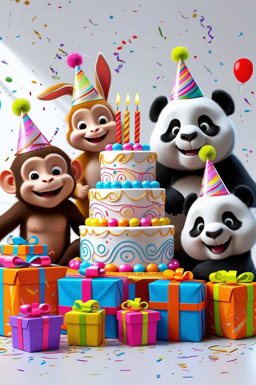 Free Download Kids Birthday Background Cartoon Style - High Quality Birthday Background Background