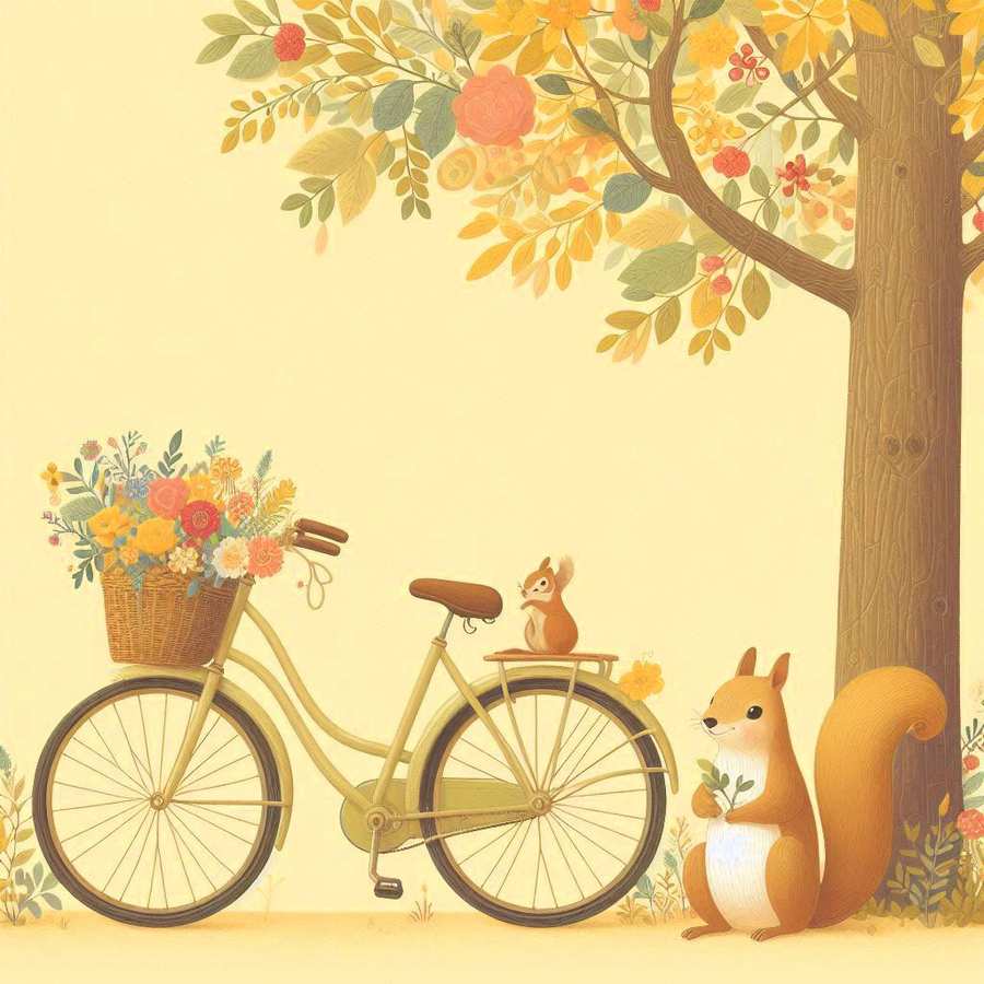 Light Yellow Backdrop With A Tree A Rabbit With A Flower Bouquet - Royalty Free Light Yellow Image | Pngmagic Free Download Light Yellow Backdrop With A Tree A Rabbit With A Flower Bouquet - High Quality Light Yellow Background