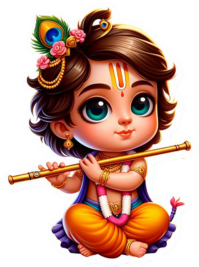 Lord Krishna With Flute Png Image For Janmashtami Celebrations - Royalty Free Lord Krishna PNG Image | Pngmagic Free Download Lord Krishna With Flute Png Image For Janmashtami Celebrations - High Quality Lord Krishna PNG PNG Image