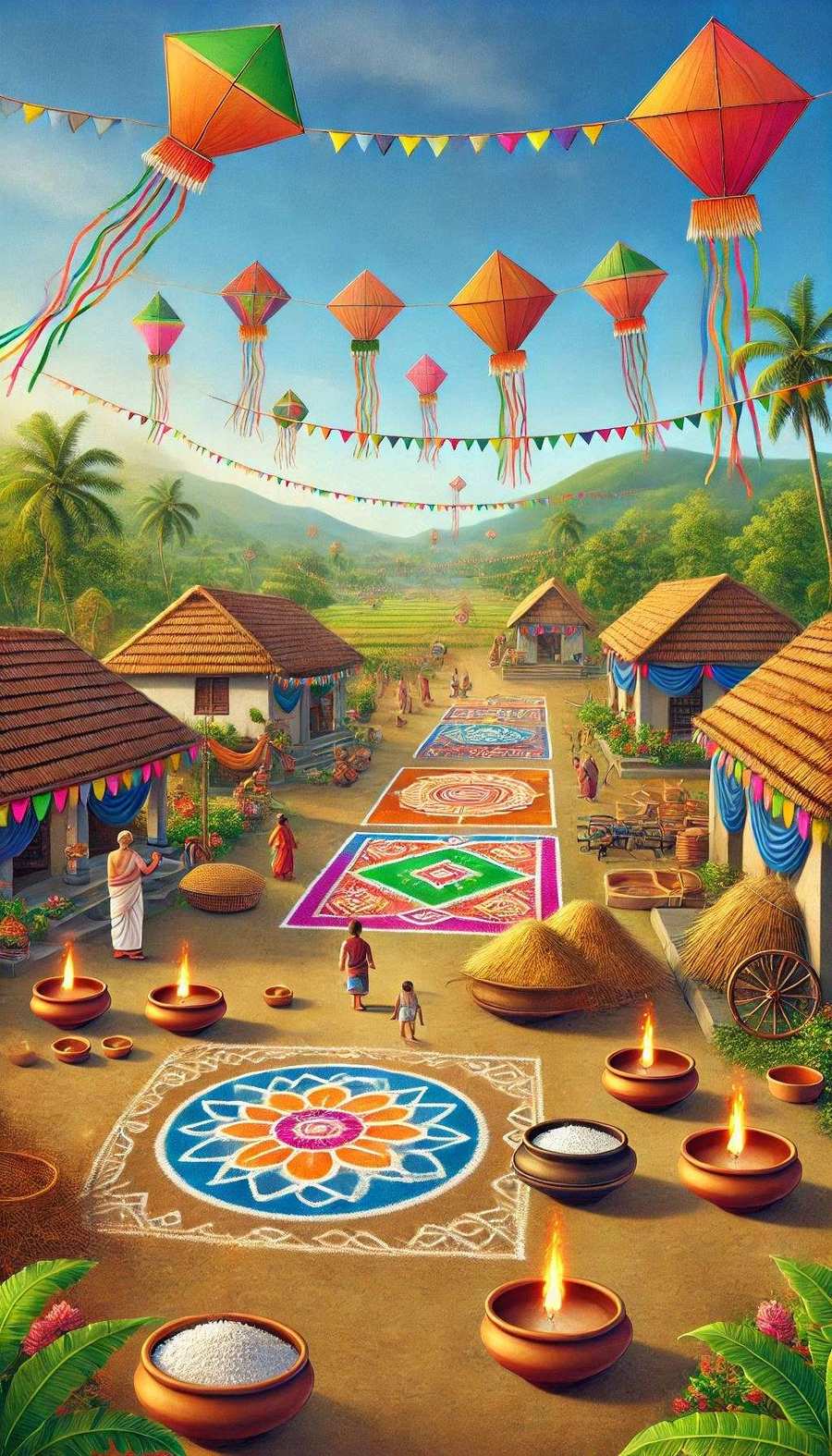 Makar Sankranti Festival Wallpapers With Kites - Royalty Free Makar Sankranti Wallpaper Image | Pngmagic Free Download Makar Sankranti Festival Wallpapers With Kites - High Quality Makar Sankranti Wallpaper Background