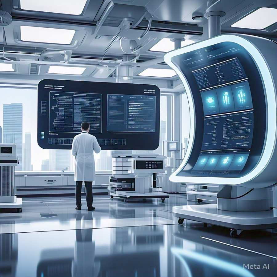Medical Technology Background With Futuristic Healthcare Interface - Royalty Free Technology Background Image | Pngmagic Free Download Medical Technology Background With Futuristic Healthcare Interface - High Quality Technology Background Background