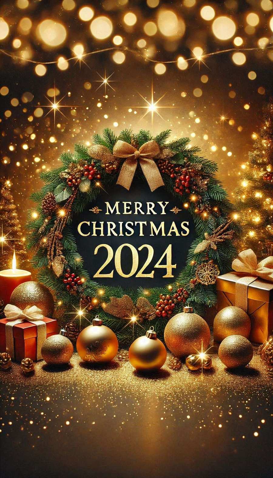 Merry Christmas 2024 Images With Golden Glitter Effects - Royalty Free Merry Christmas 2024 Images Image | Pngmagic Free Download Merry Christmas 2024 Images With Golden Glitter Effects - High Quality Merry Christmas 2024 Images Background
