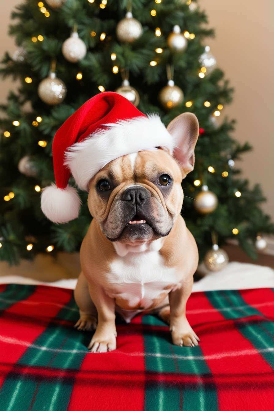Merry Christmas Dog Image With Santa Hat - Royalty Free Merry Christmas Dog Image Image | Pngmagic Free Download Merry Christmas Dog Image With Santa Hat - High Quality Merry Christmas Dog Image Background