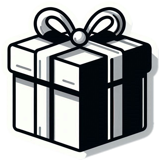 Minimalistic Christmas Gift Box With Monochrome Aesthetics - Royalty Free Gift Box Image | Pngmagic Free Download Minimalistic Christmas Gift Box With Monochrome Aesthetics - High Quality Gift Box PNG Image