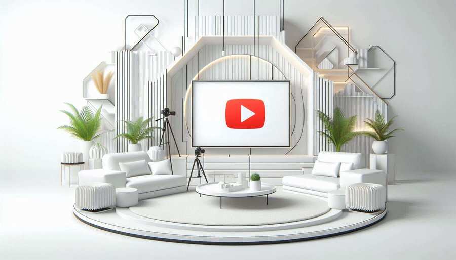 Modern White Background For Youtube Thumbnail Creation - Royalty Free White Youtube Thumbnail Image Download | Pngmagic 2025 Free Download Modern White Background For Youtube Thumbnail Creation - High Quality White Youtube Thumbnail Background