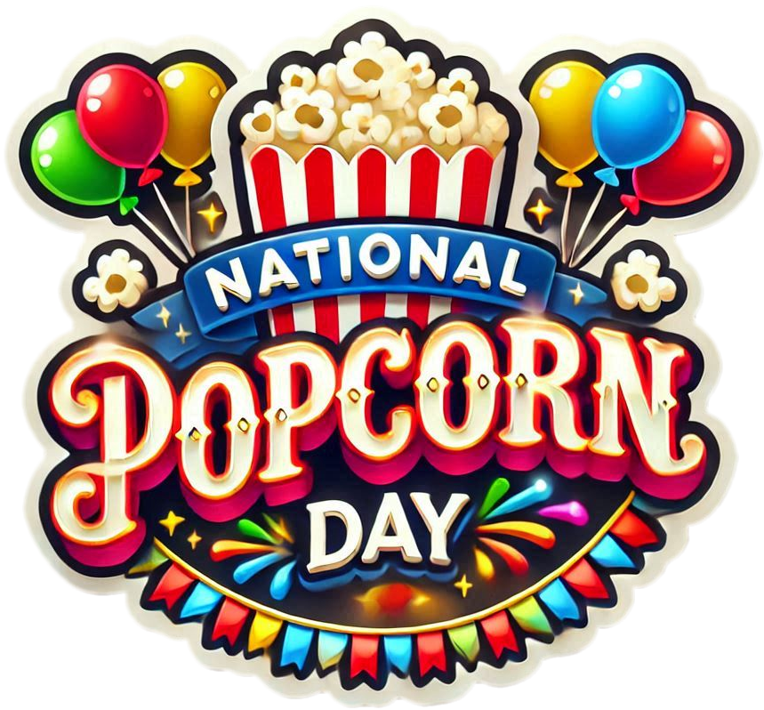 National Popcorn Day Png With Creative Typography - Royalty Free National Popcorn Day PNG Image | Pngmagic Free Download National Popcorn Day Png With Creative Typography - High Quality National Popcorn Day PNG PNG Image